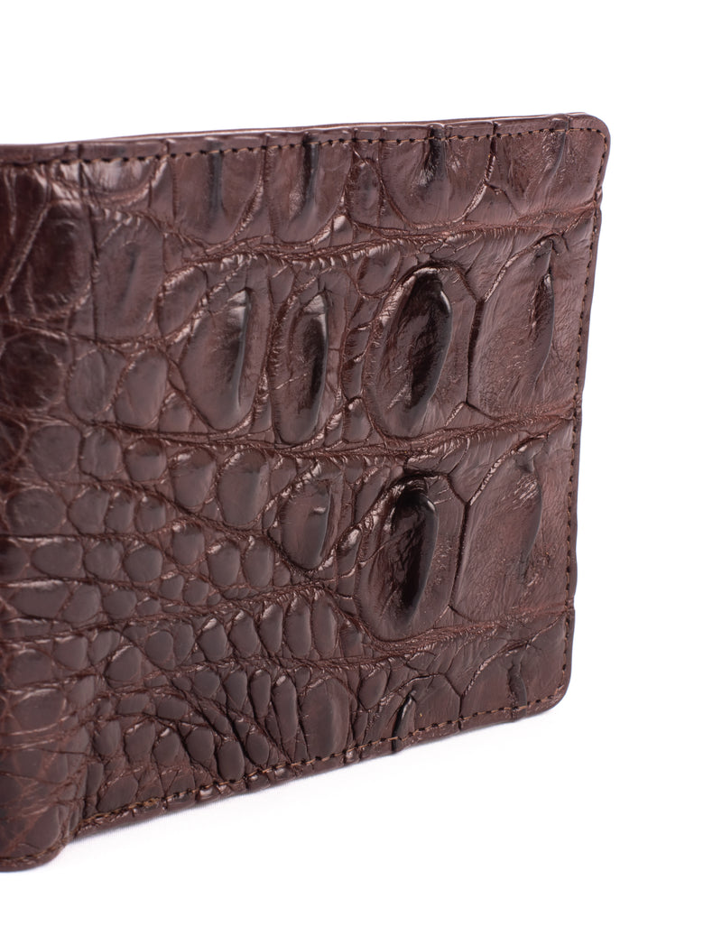 Hornback Crocodile Skin Wallet