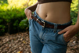 Crocodile Skin Ladies and Kids Hornback Belt