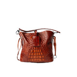 Marcie Crocodile Skin Handbag