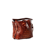 Marcie Crocodile Skin Handbag