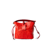 Marcie Crocodile Skin Handbag