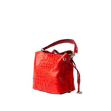 Marcie Crocodile Skin Handbag