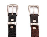 Crocodile Skin Ladies and Kids Hornback Belt