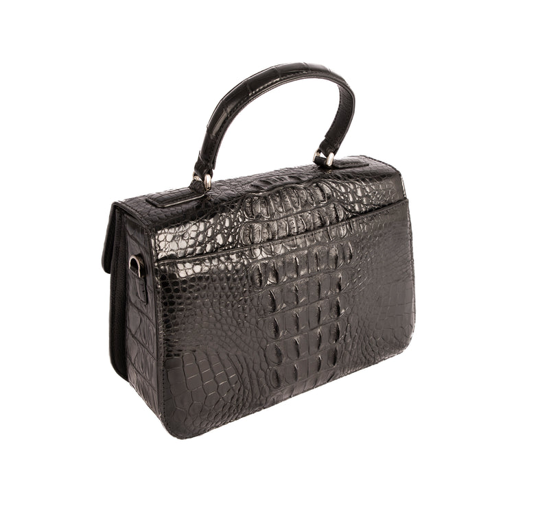Joan Crocodile Skin Handbag