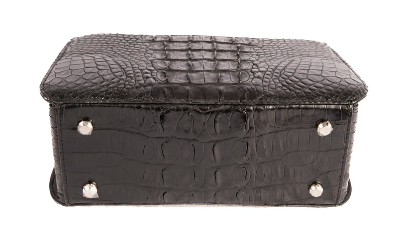Joan Crocodile Skin Handbag