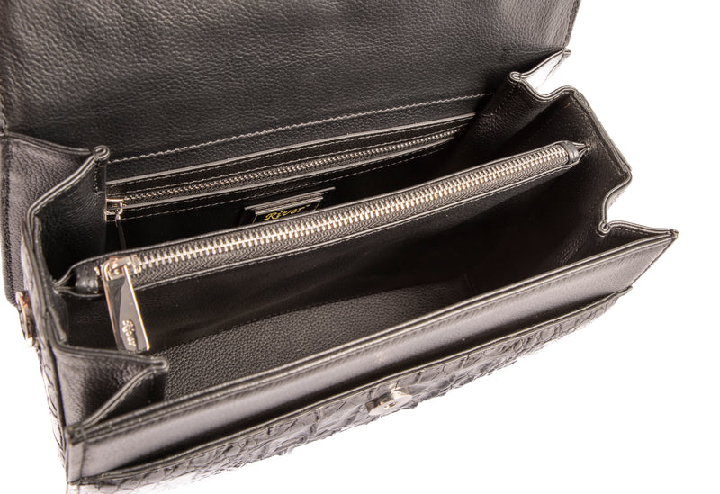 Joan Crocodile Skin Handbag