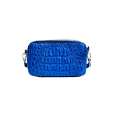 Allie Crocodile Skin Clutch