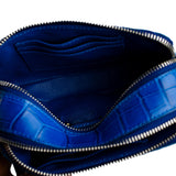 Allie Crocodile Skin Clutch