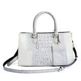 Paige Crocodile Skin Handbag