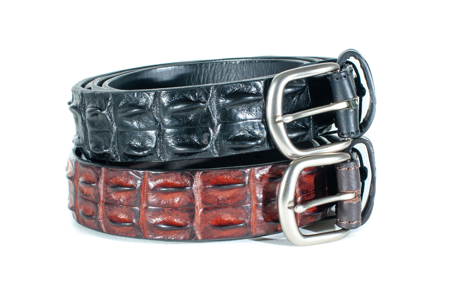 di CROCO saltwater crocodile made in Australia SKIN HORNBACK BELT Australian Hornback Saltwater Crocodile – Fairway Exotics main image 2