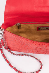 Wrap-around Crocodile Skin Handbag