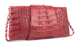 Wrap-around Crocodile Skin Handbag