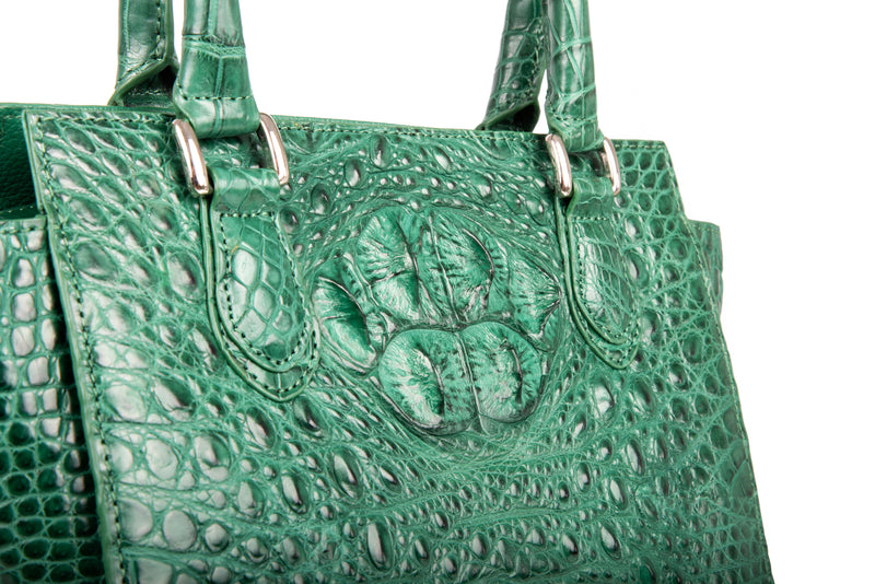 Amore Crocodile Skin Handbag
