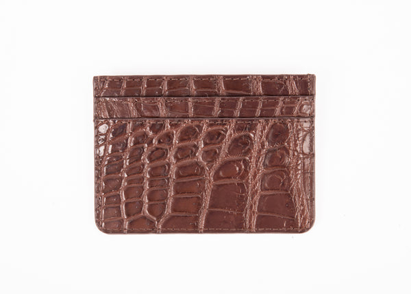 Traditional Crocodile Skin Cardholder