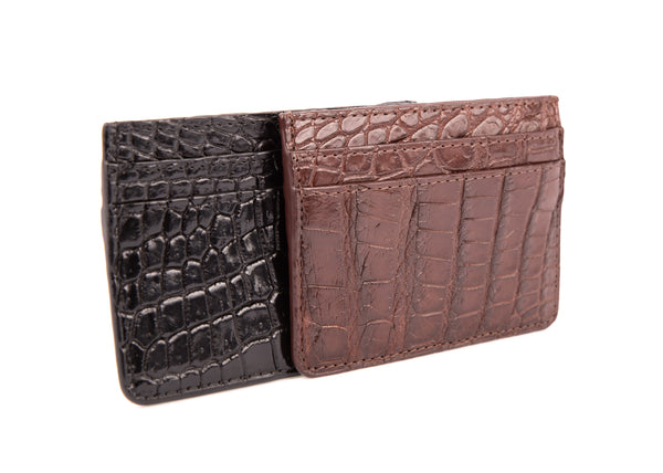 Traditional Crocodile Skin Cardholder
