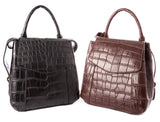Basel Crocodile Skin Handbag