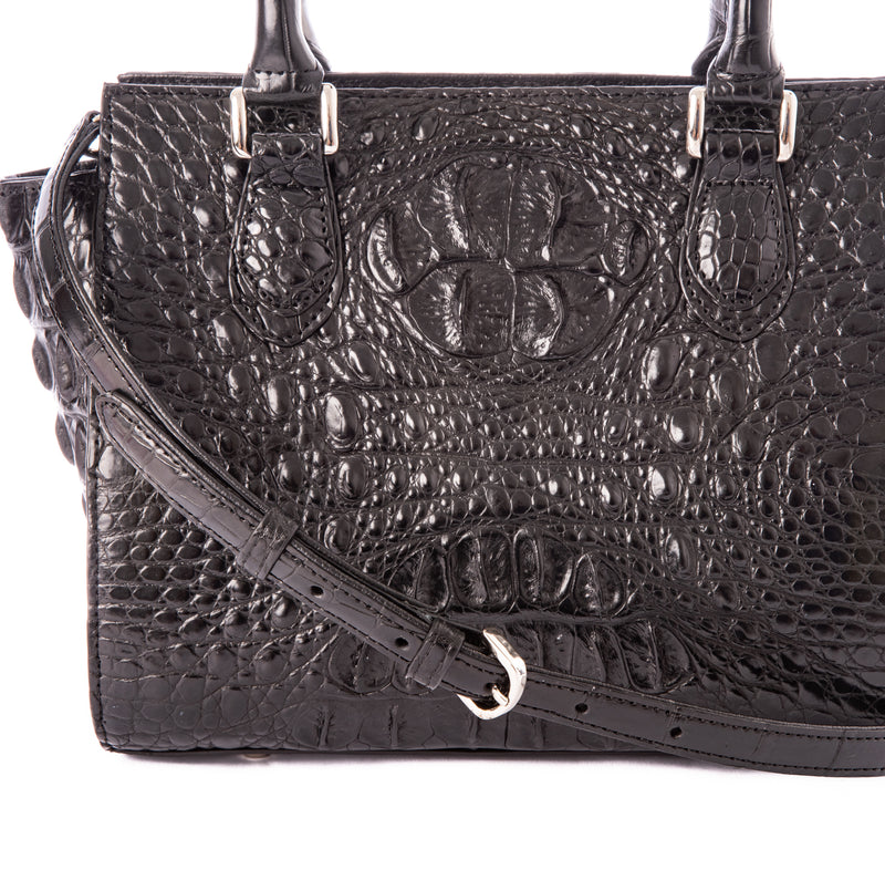 Amore Crocodile Skin Handbag