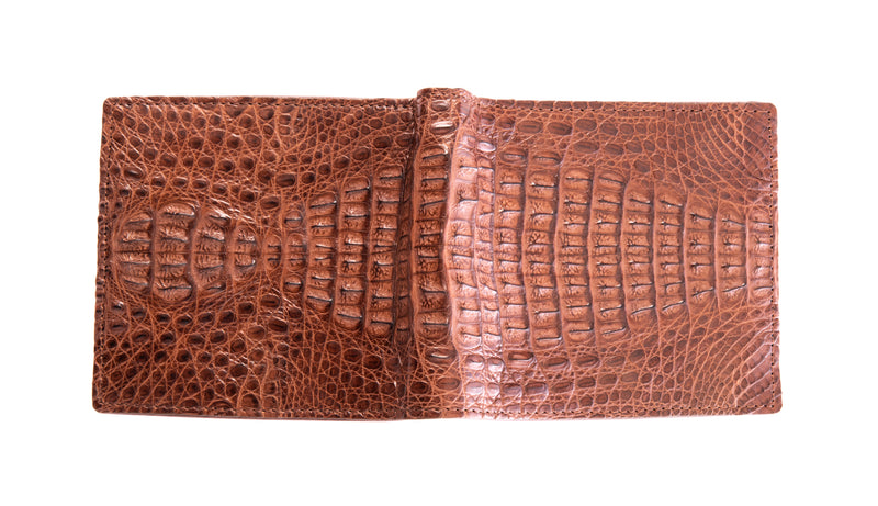 Backstrap Crocodile Skin Wallet