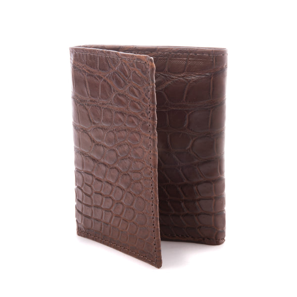 Tri-fold Crocodile Skin Wallet – Crocodile Darwin