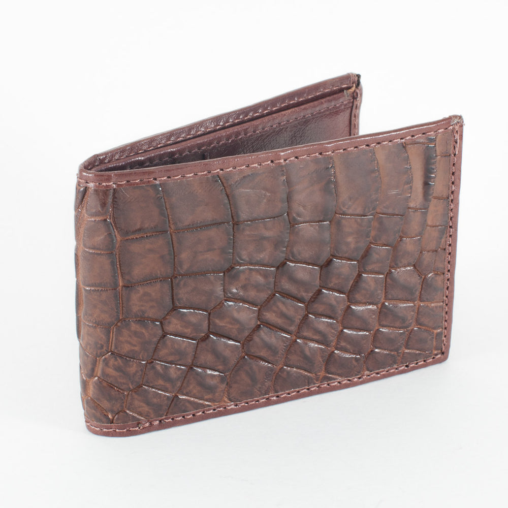 Minimalist Crocodile Skin Wallet Crocodile Darwin