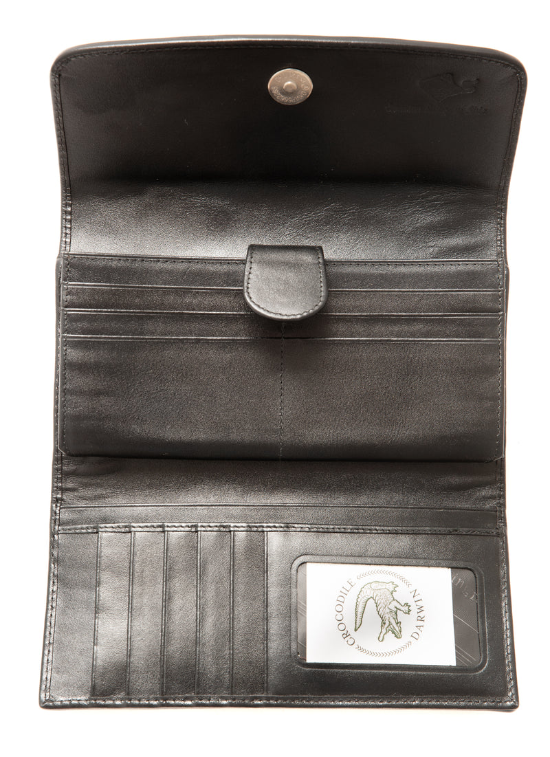 Real Genuine Row Stone Stingray Skin Leather Wallet Bifold Mens Slim Purse  Black Handmade Products - Etsy