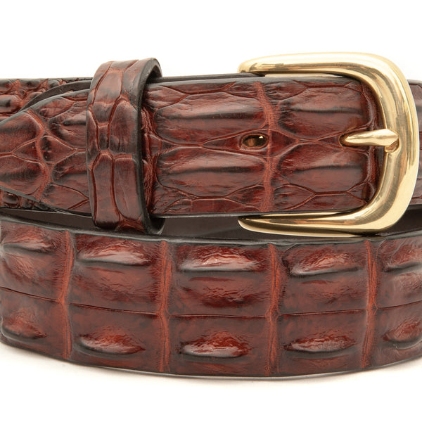 Hornback crocodile belt sales